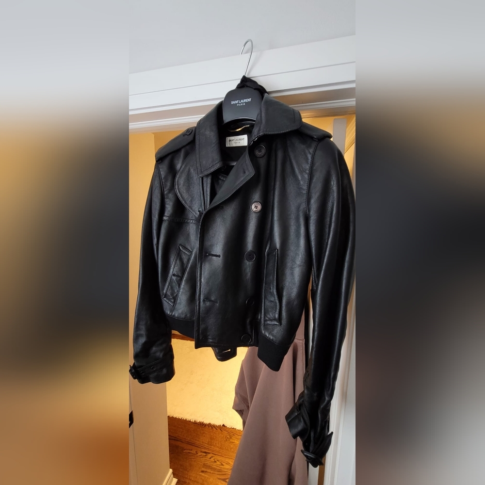 Authentic YSL leather jacket - Picture 4 of 4